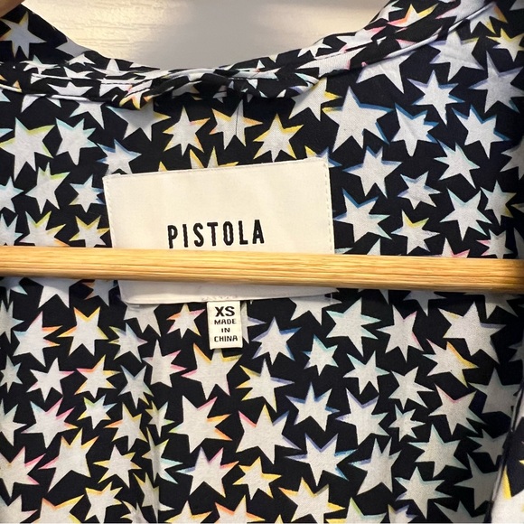 Pistola Fiona Star Print Wrap Dress XS - Picture 4 of 7